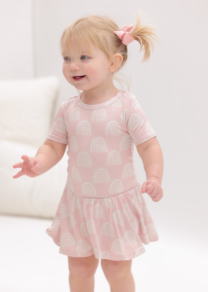 Rosalee's Rainbows Short Sleeve Skirted Bodysuit